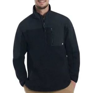 NWT Hurley Black 1/2 Zip Pullover Fleece Jacket Medium Firm Price